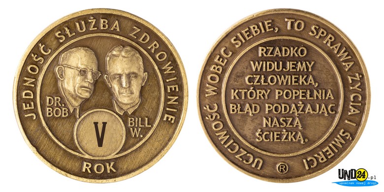 Medal 5. Rocznica trzeźwości